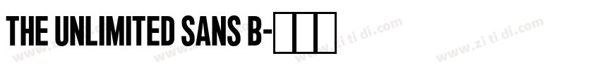 The Unlimited Sans B字体转换
